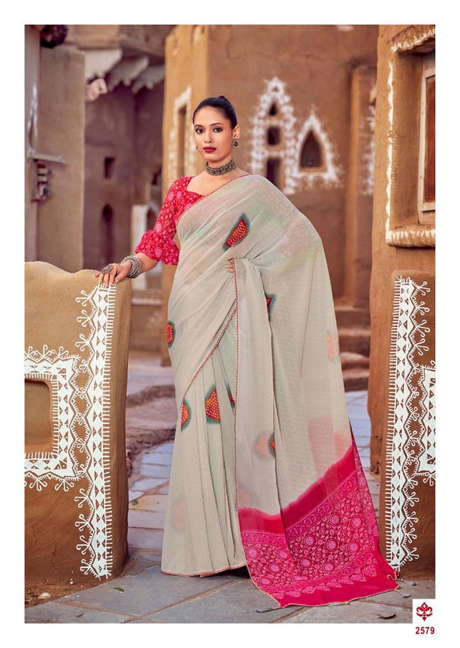 Kashvi Mishti Fancy Printed Designer Georgette Casual Wear Saree Collection